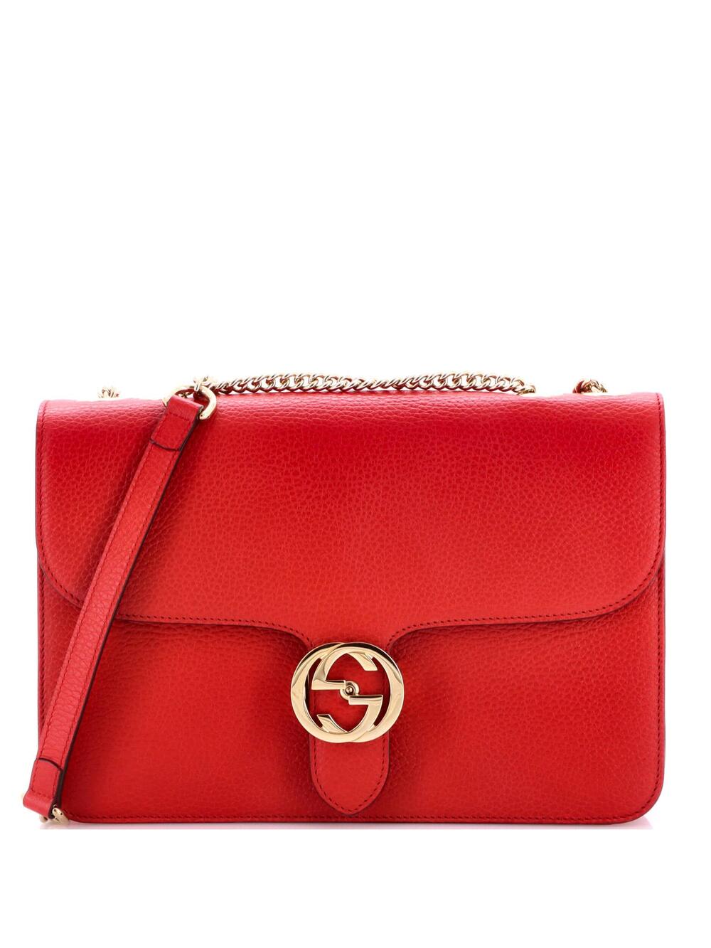 Gucci Interlocking Shoulder Bag Leather #372912G10B